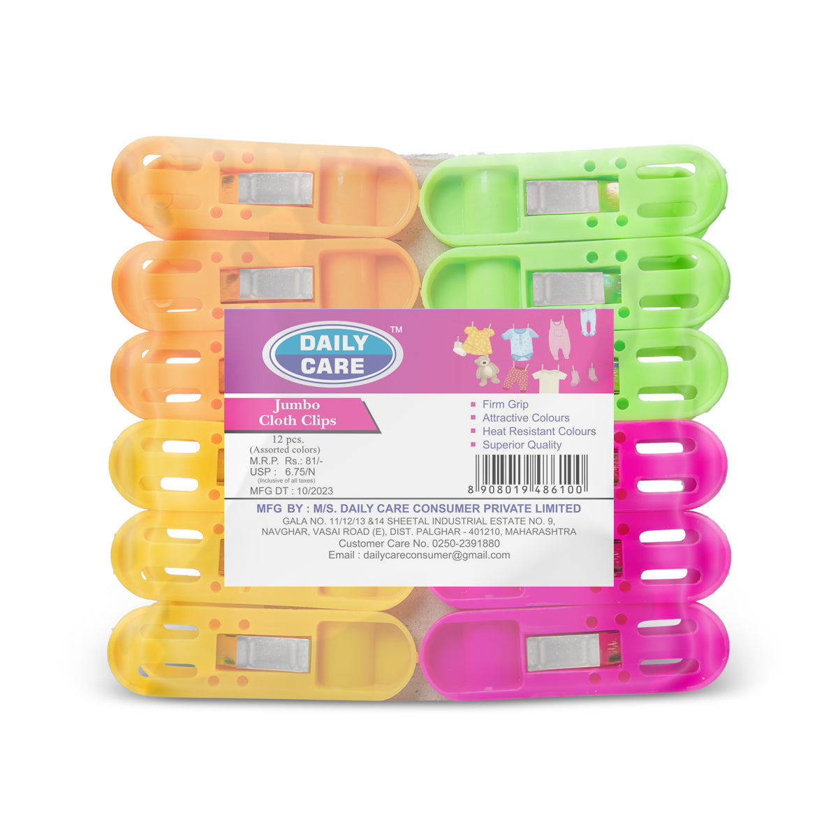 JUMBO CLOTH CLIP 12 PCS