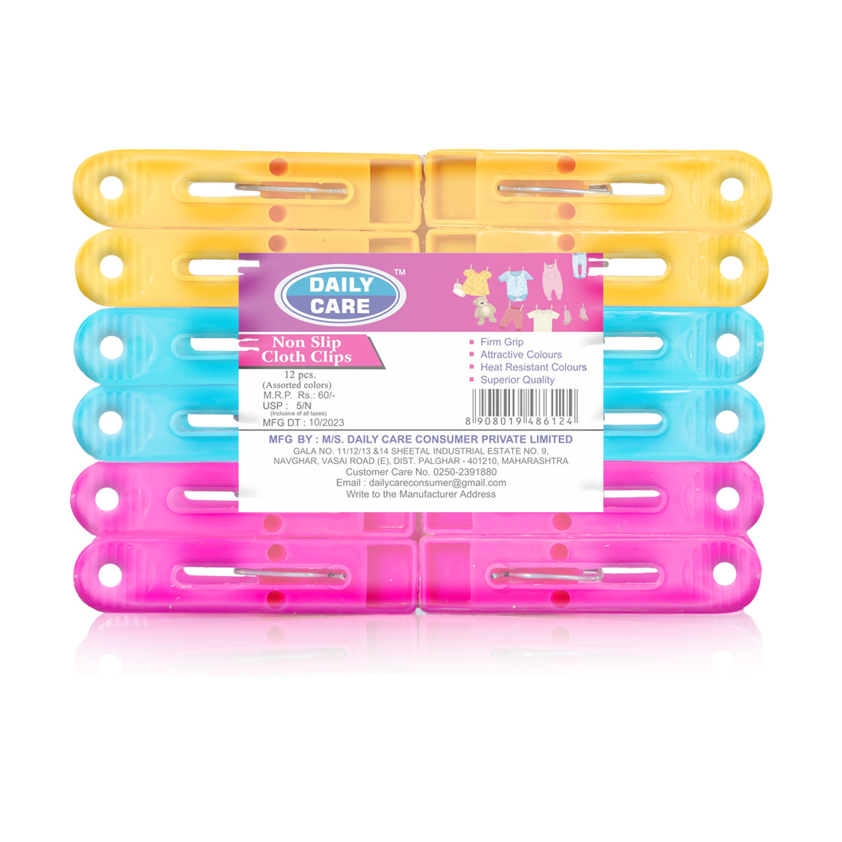 NON SLIP CLOTH CLIP 12 PCS