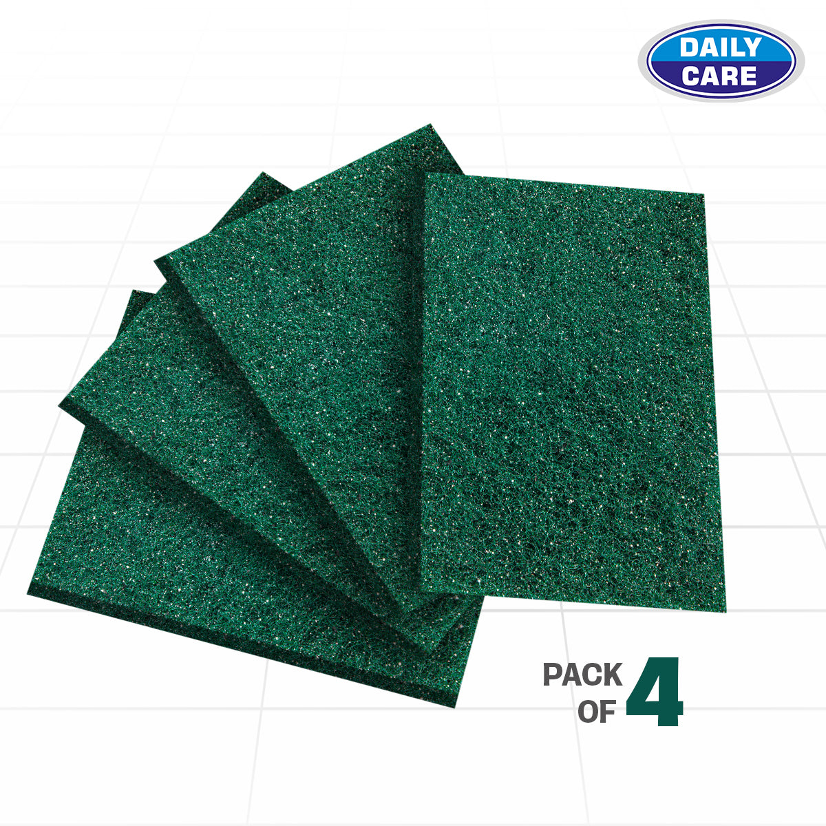 SILVER SPARKLE SCRUB PAD (PACK OF 4 PCS)