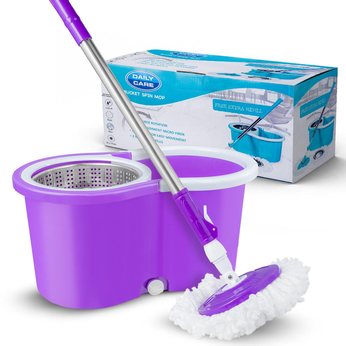 SPIN WITH BUCKET MOP PIPE SET