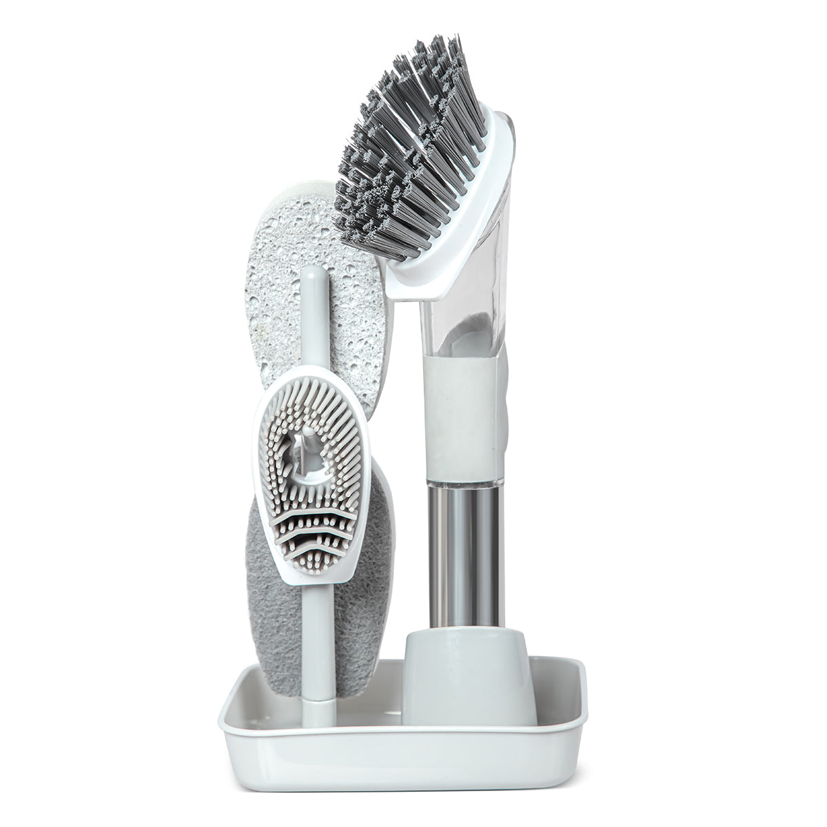 4 IN 1 SOAP DISPENSING KITCHEN BRUSH