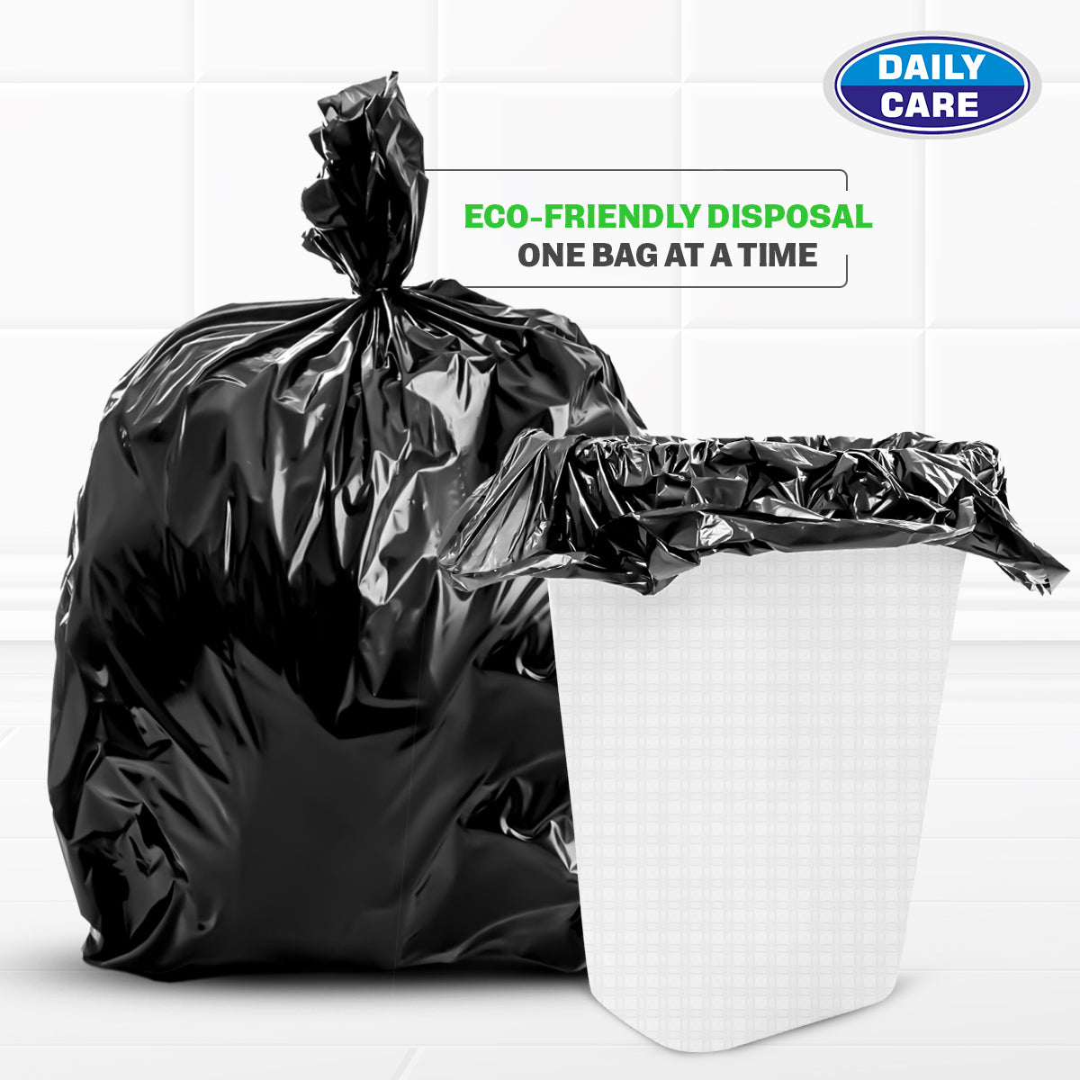 SUPER OXO BIODEGRADABLE GREEN GARBAGE BAG 19 *21