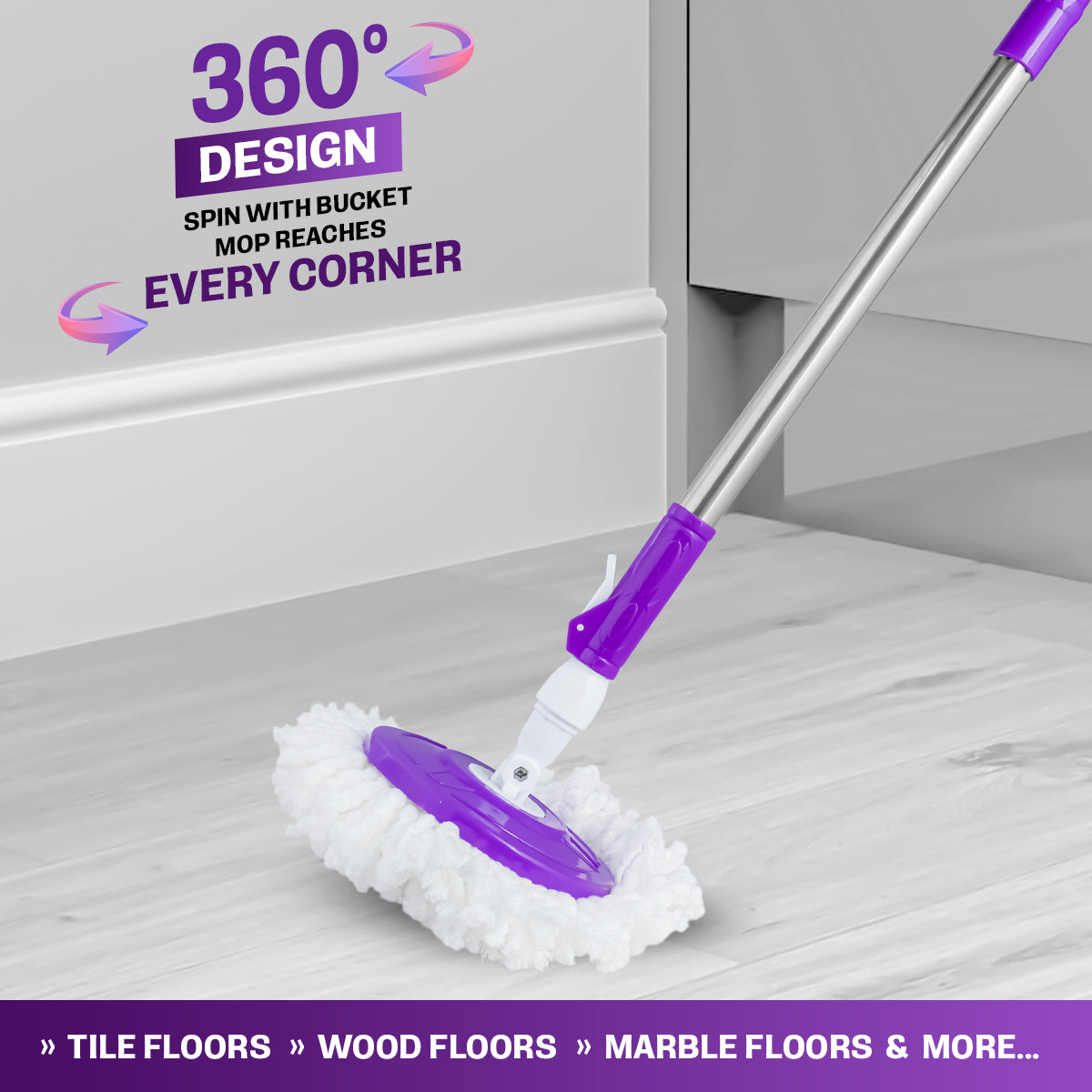 SPIN WITH BUCKET MOP PIPE SET