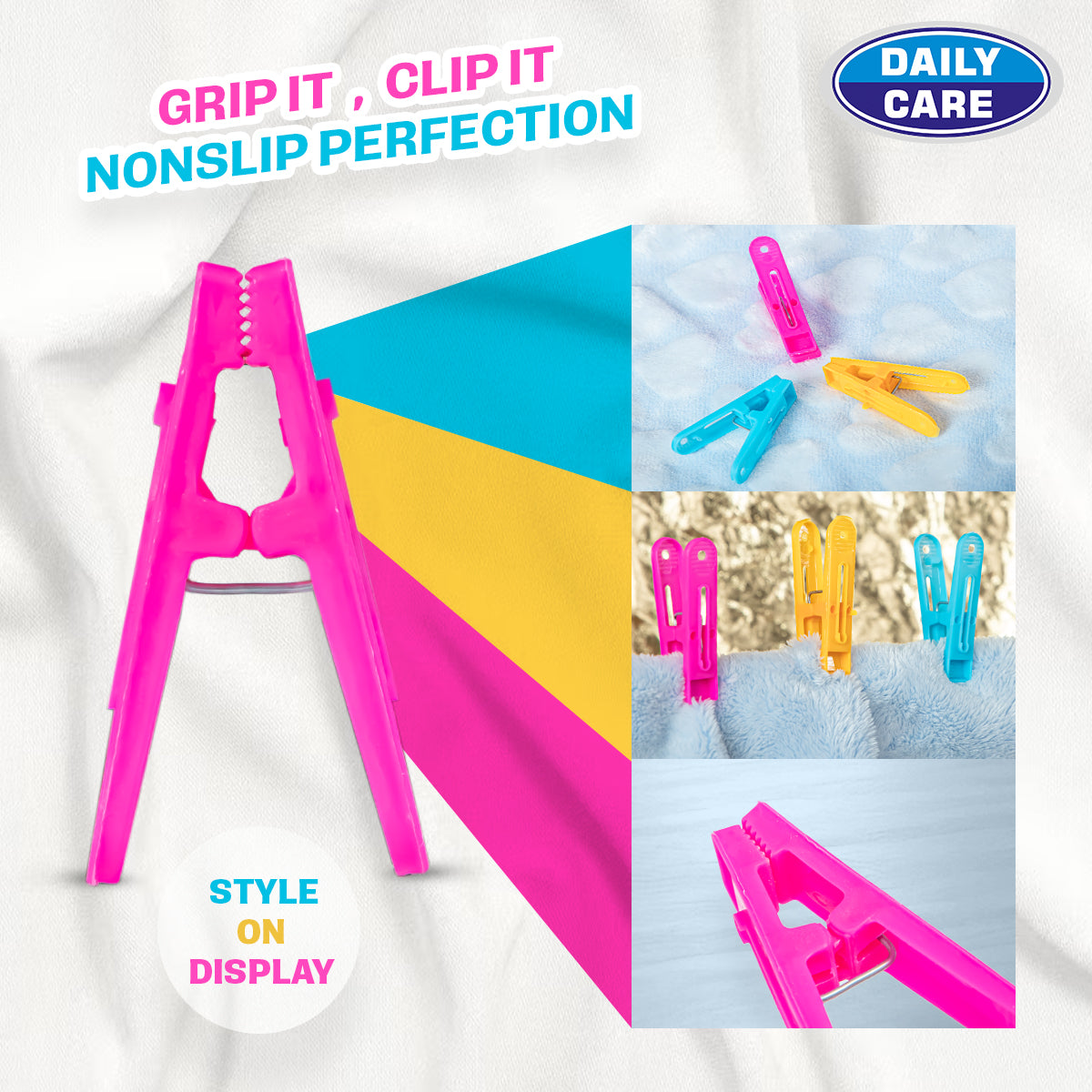 NON SLIP CLOTH CLIP 12 PCS