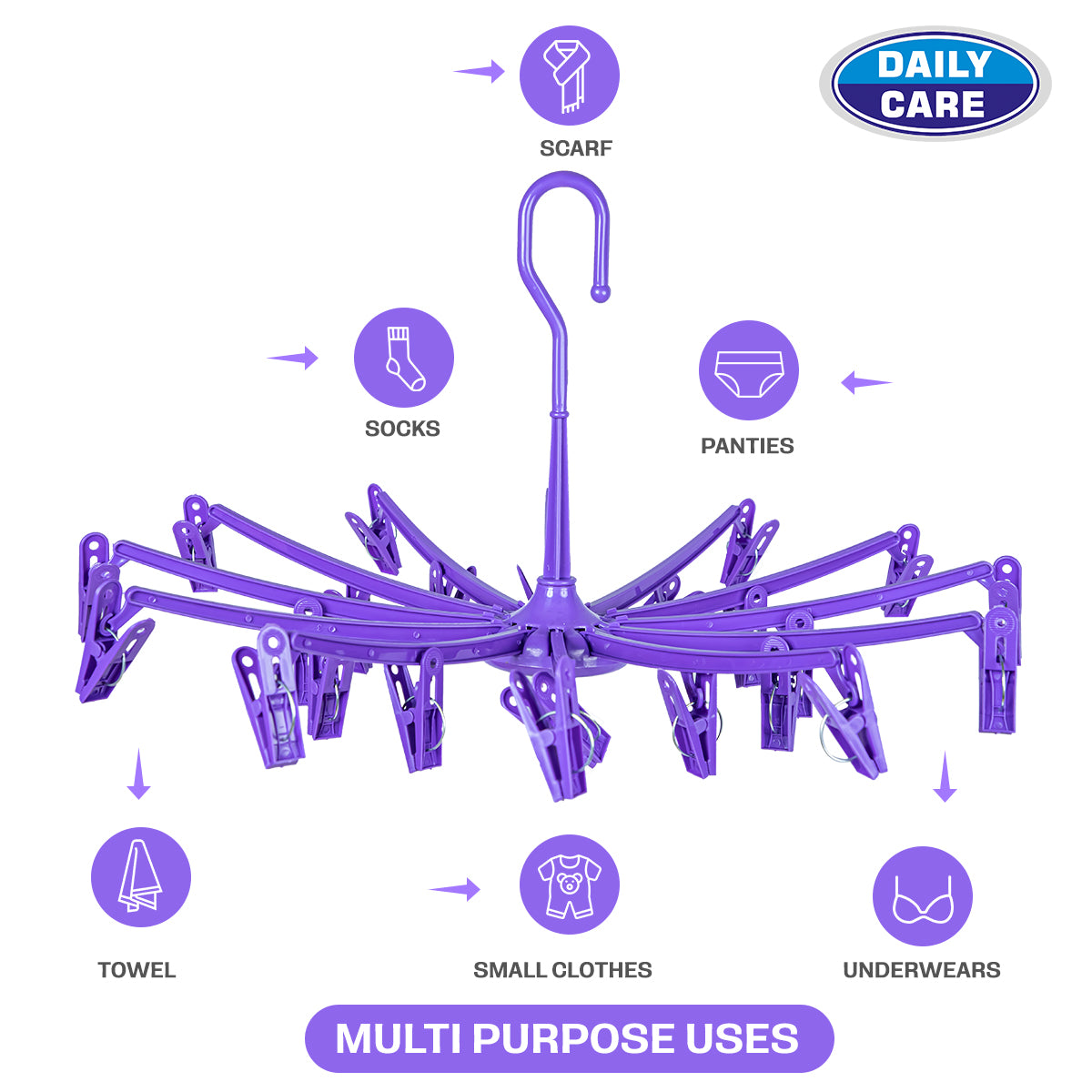 24 FOLDING CLIP HANGER