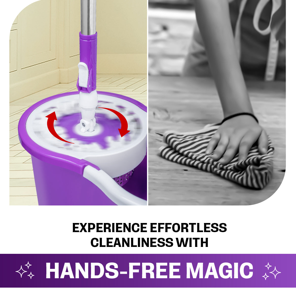 SPIN WITH BUCKET MOP PIPE SET