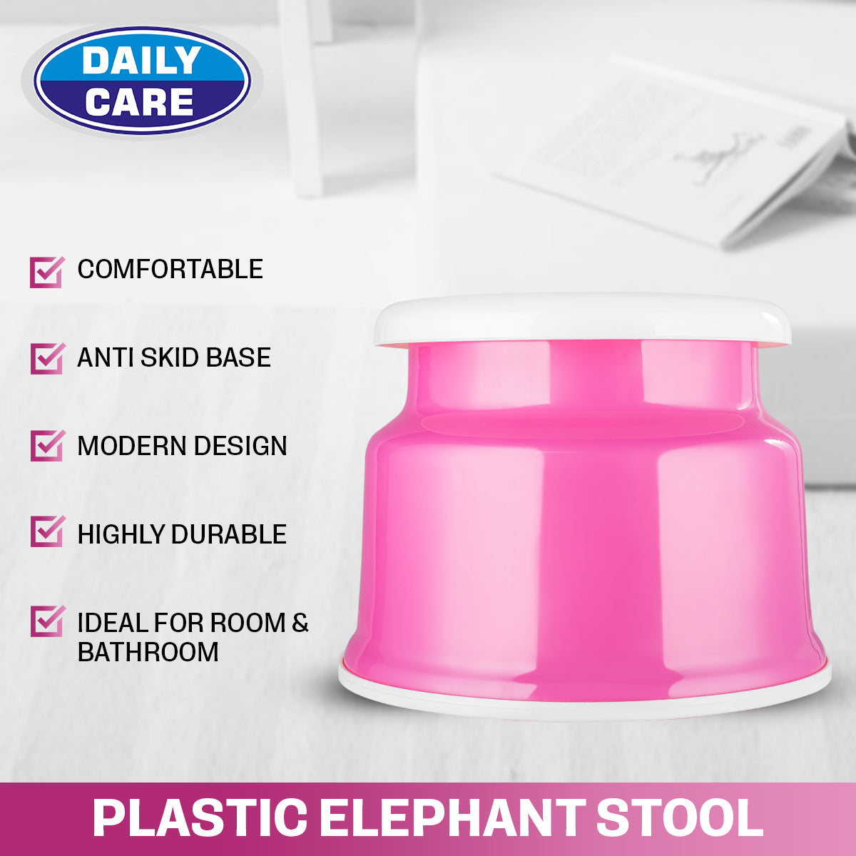 PLASTIC ELEPHANT STOOL