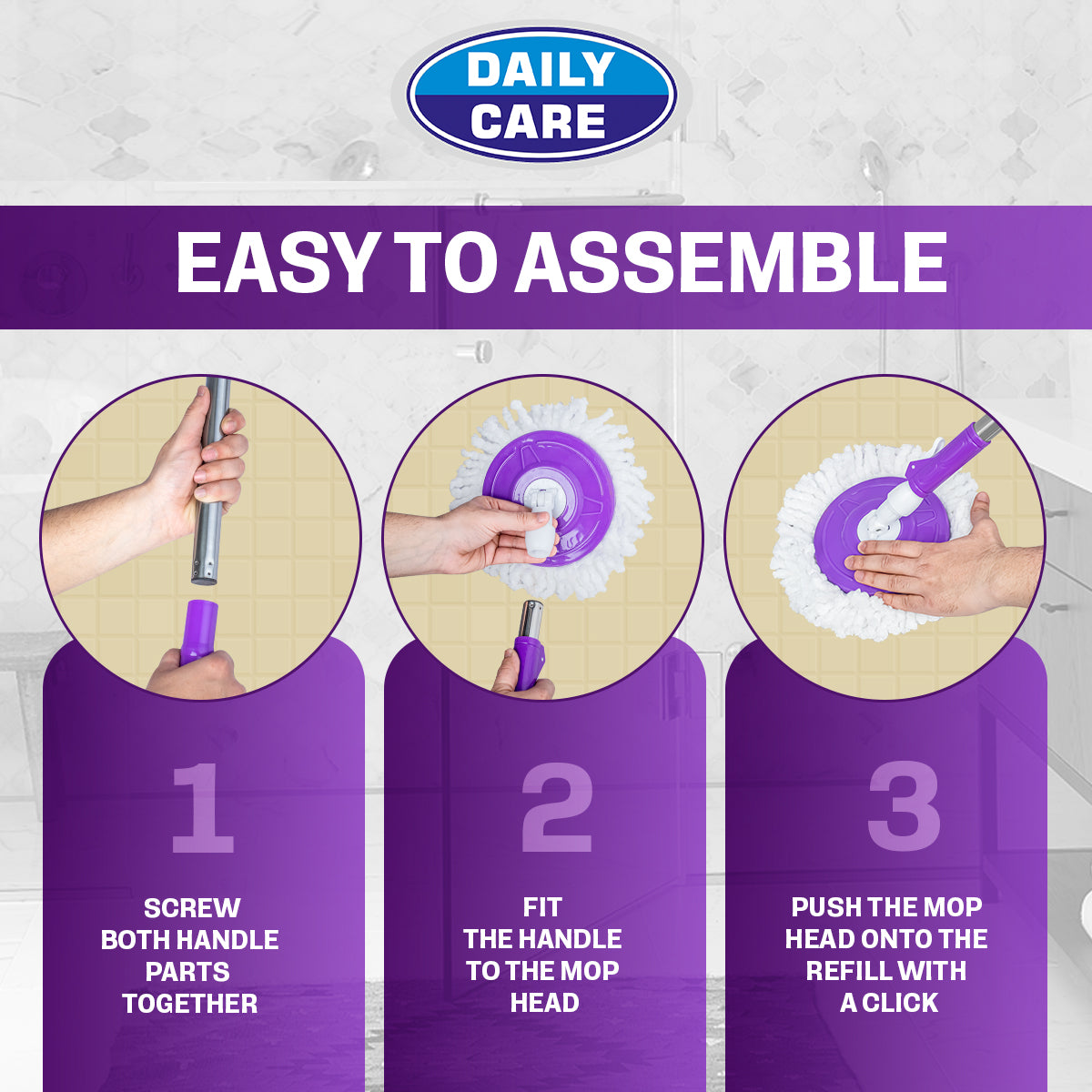 SPIN WITH BUCKET MOP PIPE SET