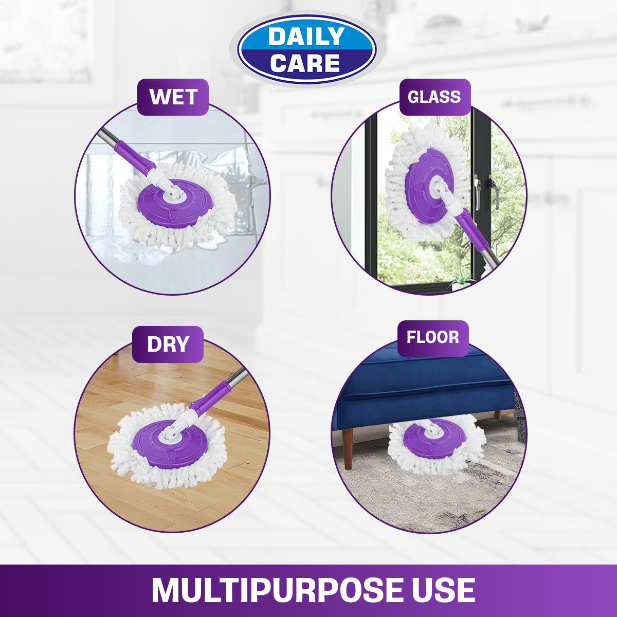 SPIN WITH BUCKET MOP PIPE SET