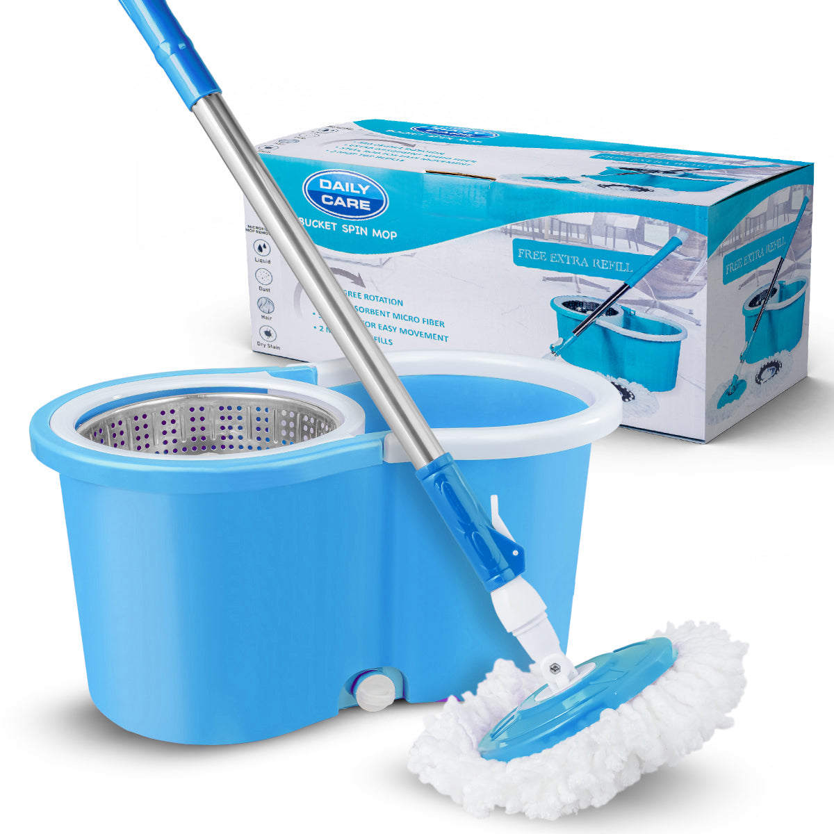 SPIN WITH BUCKET MOP PIPE SET