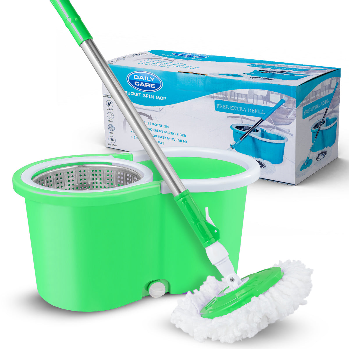 SPIN WITH BUCKET MOP PIPE SET