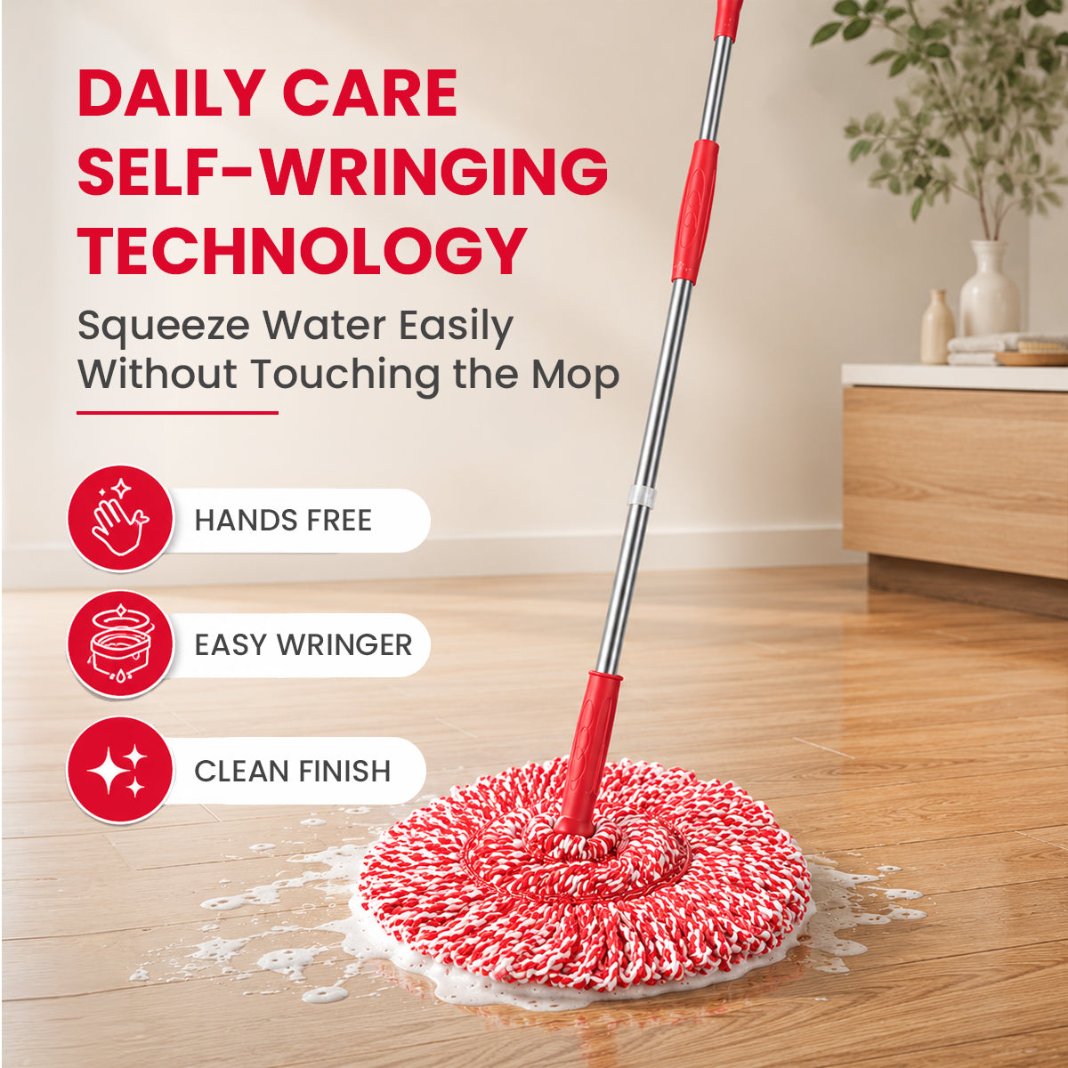 SELF WRINGING CLEANING MOP