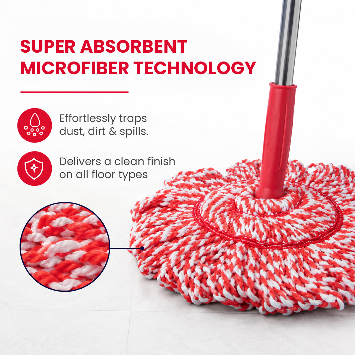 SELF WRINGING CLEANING MOP
