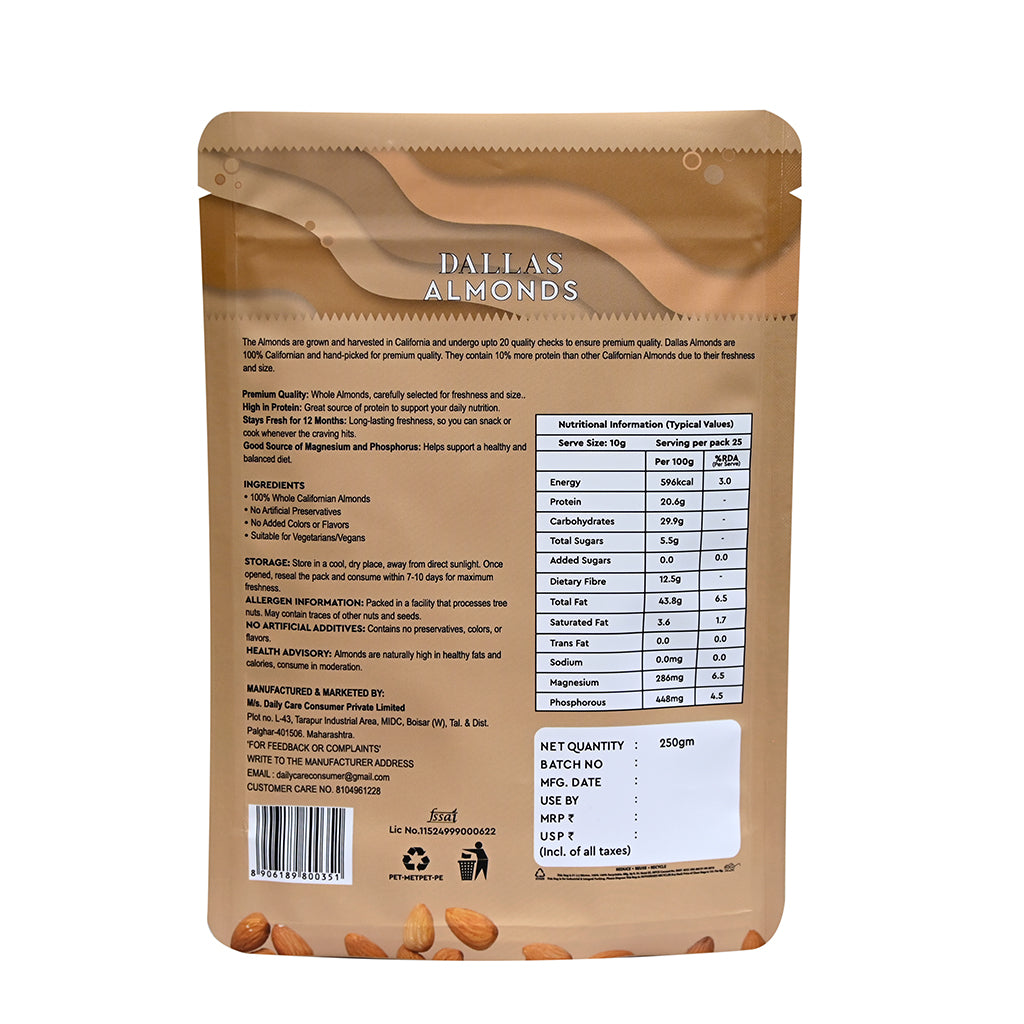 DallasAlmonds250gm