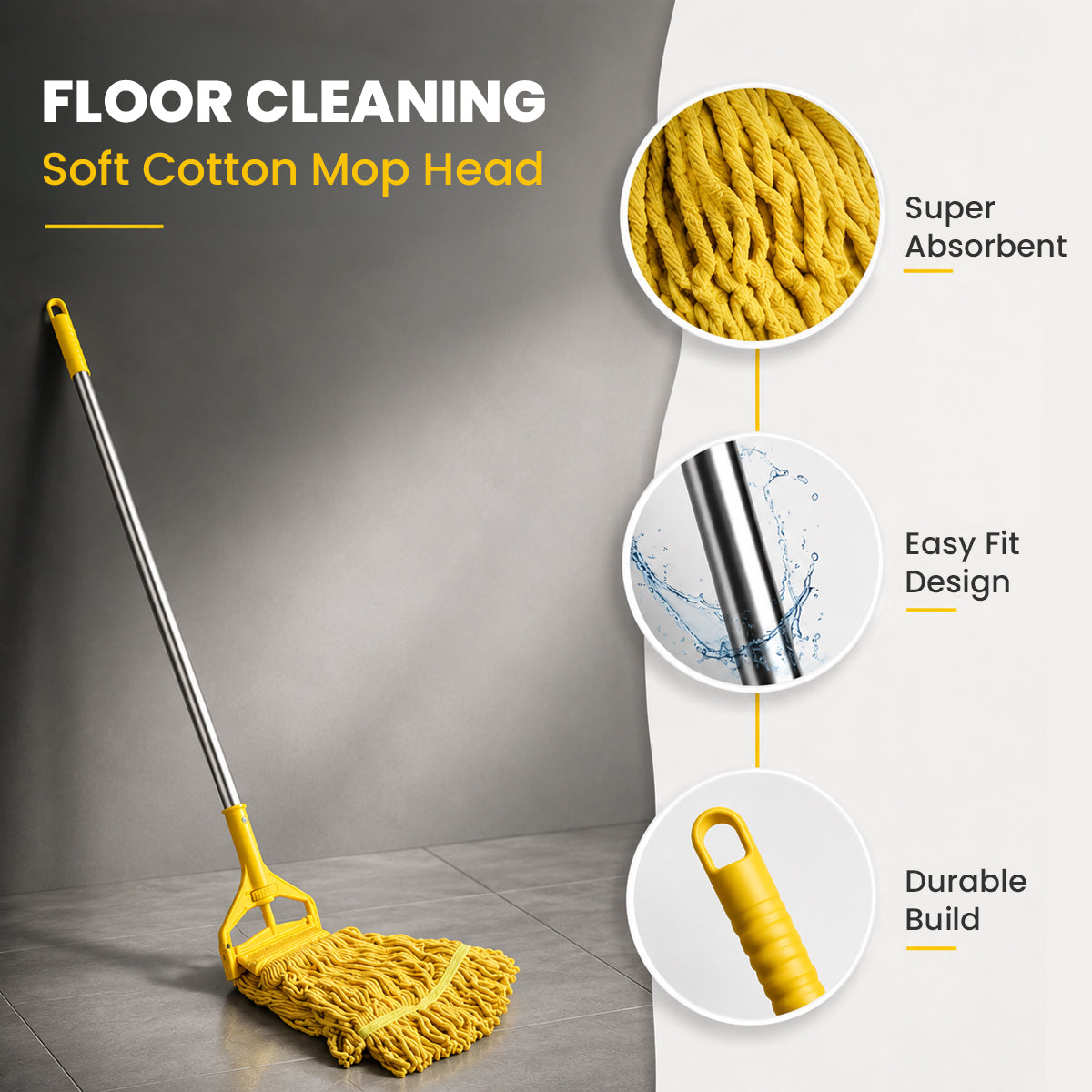 PREMIUM COTTON SCREW & FIT MOP