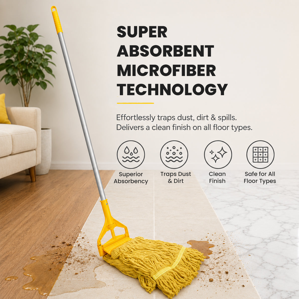 PREMIUM COTTON SCREW & FIT MOP