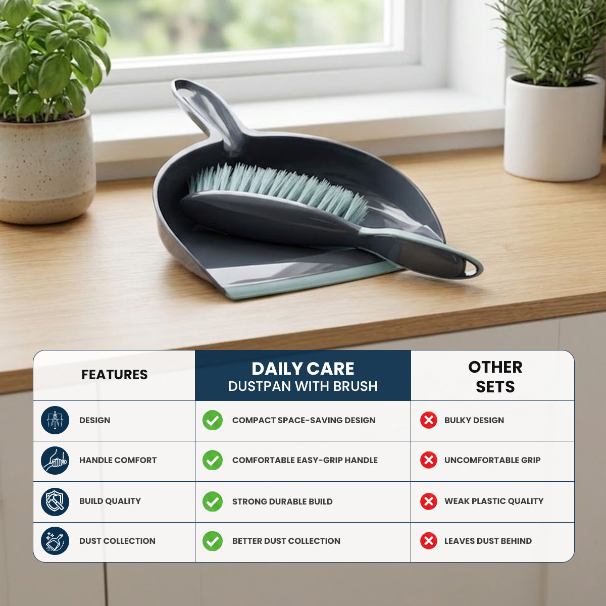 DUSTPAN WITH BRUSH
